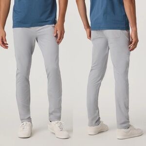 NEW Vuori Meta Pant Athletic Slim Fit Sea Fog 33